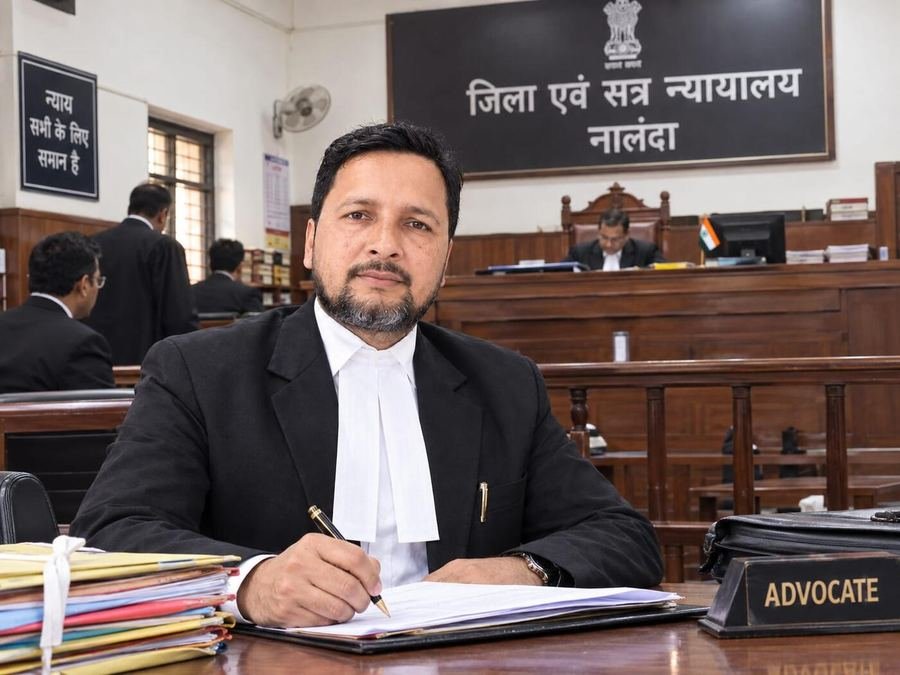 Advocate Sonu Kumar at the District and Sessions Court, Nalanda